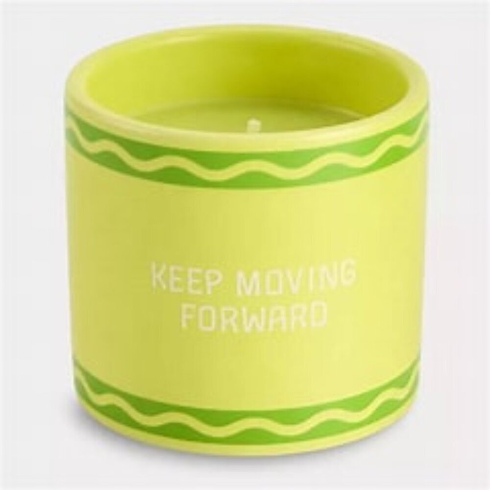 Crayola Fresh Bamboo Scent “Keep Moving Forward”6.3-oz. Candle Jar- Citron
